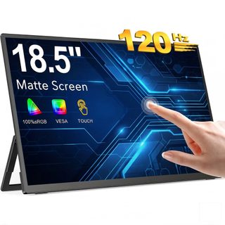 Écran Uperfect 18,5 Pouces Ips Full Hd 1080p, 120 Hz, 10 Points Tactiles, 100 % Srgb Hdr, Usb-c + Mini Hdmi
