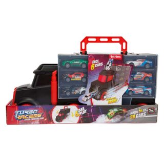 Camion De Course Toi-toys Turbo Racers Avec 6 Voitures De Traction
