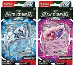 Carte Deck Combat Baojian-ex ou Forgelina-ex modèle aléatoire POKEMON