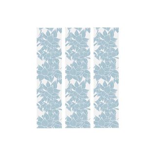 Lot De 3 Stickers De Tiroirs "fleurs" 22x80cm Bleu