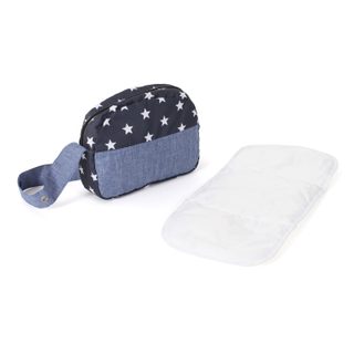 Sac À Langer Pour Poupées Bleu Marine Étoiles