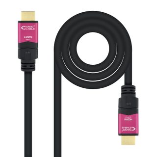 Nanocable 10.15.3720 Câble Hdmi 20 M Hdmi Type A (standard) Noir, Rose