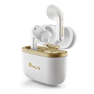 Ngs Artica Trophy Casques Sans Fil Ecouteurs Appels/musique Usb Type-c Bluetooth Or, Blanc