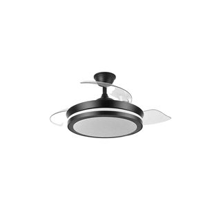 Ventilateur Plafonnier Fabrilamp Esparta 72w Noir 3 Vitesses