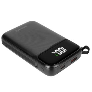Powerbank Magsafe 15w 10000mah Avec Câbles Lightning / Usb-c Intégrés Pd 20w Noir Swissten