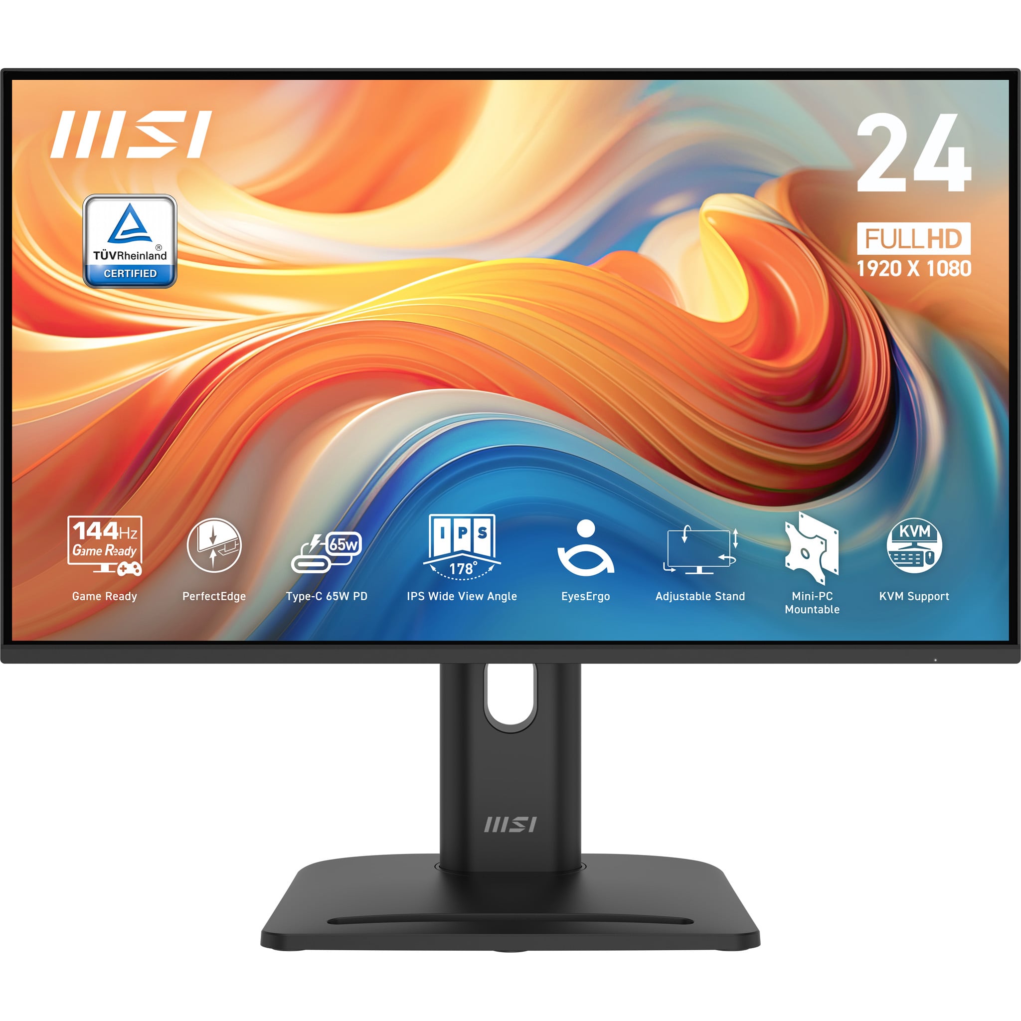 Msi Pro Mp245phg E14 Écran Plat De Pc 60,5 Cm (23.8") 1920 X 1080 Pixels Full Hd Lcd Noir