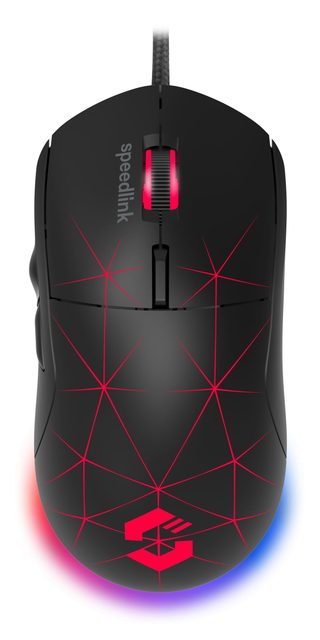 Souris Pour Gamer Speedlink Corax 3 200 Dpi 5 Boutons Noir Câble Tressé