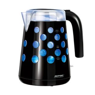 Bouilloire Électrique Rétro-éclairée 1,7 L Sans Fil Filtre Anti-calcaire Mpm Mcz-86 Noir 2200w