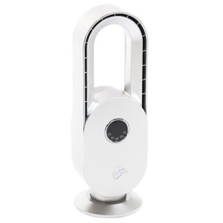 Ventilateur A Poser Sans Pale - - Silent-air Arch - 45w - Blanc Et Argent - 3 Vitesses