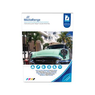 Mediarange Mrink117 Papier Photos A4 Blanc Hautement Brillant