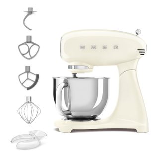 Robot Pâtissier Smeg Années 50 Smf05creu 1000 W 4,8 L Crème Inox
