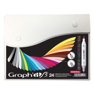 Set 24 Marqueurs Graph'it Brush & Extra Fine - Essentiels