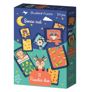 Bluebird Puzzle Puzzle Duo - Good Night - 24 Pièces - Jouet Coloré