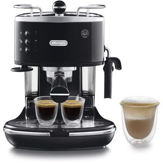 Machine à café Espresso DeLonghi, 1100W 15 Bars Capacité 1.4L Buse vapeur - ECO311BK Noir