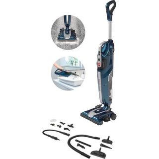 Hoover H-pure 700 - Balai Hybride Aspiration+vapeur 360° - Techlonogie Simple Cyclone