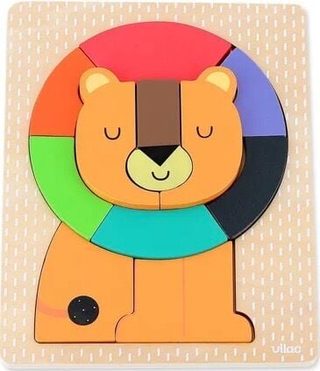 Puzzle Encastrement Vilac Lion Multicolor Bois