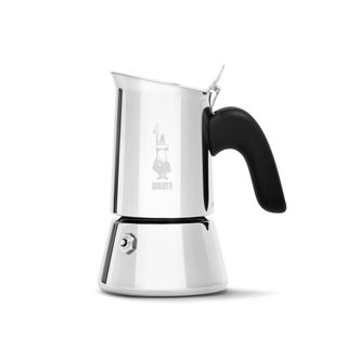 Bialetti Venus Cafetière À Moka Noir, Acier Inoxydable