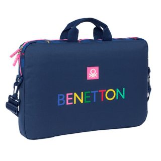 Housse Pour Ordinateur Portable Benetton Damero Blue Marine 40 X 27 X 4 Cm