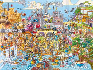 Heye Puzzle Hollyworld 1500 Pièces - Puzzle Cartoon En Carton