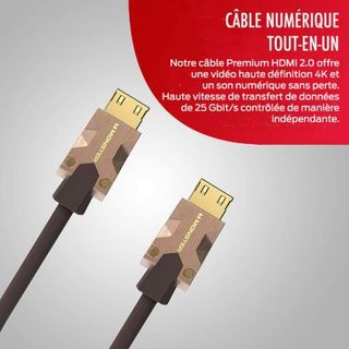 Câble HDMI Monster M2000 UHD 4K HDR10+ 25 Gbit/s - 5 m