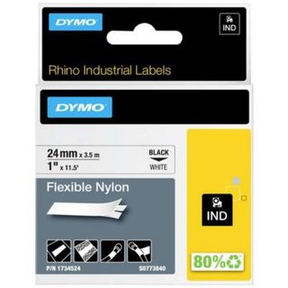 Dymo Rhino Nylon Black White (1734524)