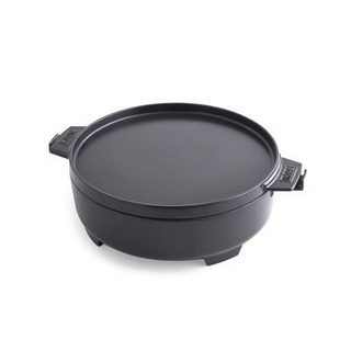 Weber Cocotte 2 en 1 en fonte et acier inoxydable