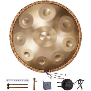 VEVOR Tambour à Main Tambour Handpan 56 cm 9 Notes Tonalité Ré Mineur 432 Hz