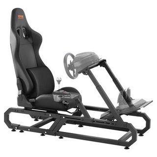 VEVOR Support volant de course compact acier, charge 150kg, réglable, pour Logitech G/Thrustmaster.