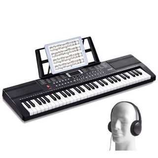 VEVOR Clavier Piano Numérique 61 Touches, 200 Tons/Rythmes, Haut-parleurs Intégrés, pour Débutants.