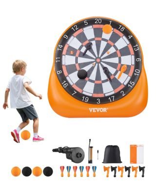 VEVOR Cible Foot Gonflable Jeu de Fléchettes Géante 2 m pour Jeux Plein Air