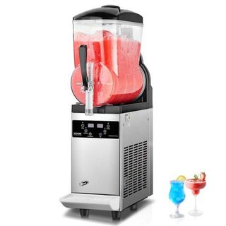 VEVOR Machine à granite commerciale 12L simple réservoir, inox 48 tasses, pour cafés bars.