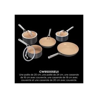 Poeles et casseroles Ninja 5 pieces CeramicLock induction