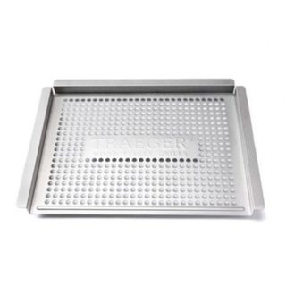 Traeger Panier de cuisson inox pour barbecue - bords surélevés - 40 x 29 cm - 1,10 kg