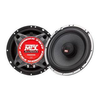 MTX TX665C Haut-parleurs voiture Coaxiaux 16,5cm 2 voies 90W RMS 4O Chassis alu Tweeters neodyme dome soie Membrane pulpe celulo