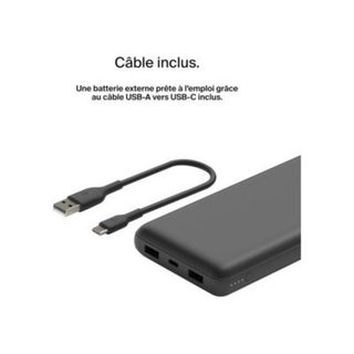 Batterie externe Belkin BPB012BTBK 20 000 mAh USB-C 15W Noir