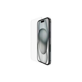 Protection ecran verre trempe Belkin iPhone 16 Pro 15 Pro 14 Pro transparente antimicrobien