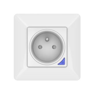 Prise intérieure encastrée 3000W connectée Wifi + Suivi de consommation