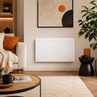 Radiateur électrique fixe à inertie sèche fonte 1500W BESTHERM MOTU horizontal blanc