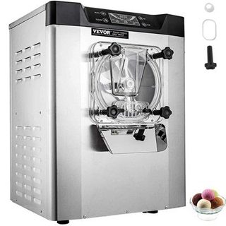 VEVOR Machine à glace pilée électrique 20 L h, sorbetière inox 304, écran LCD, restaurant.