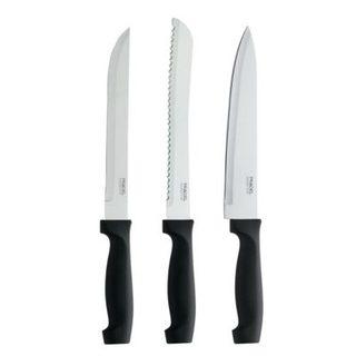 Set de 3 couteaux de cuisine Noir - Merlon par Pradel Essentiel