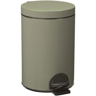 ROSSIGNOL - Poubelle Elora 14l gris vert mat lisse