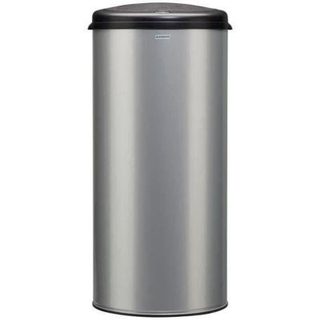 ROSSIGNOL Poubelle Handtouch - 45 L - Gris métal 9006 tête noire