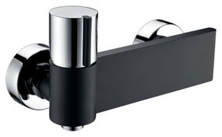 Mitigeur de douche mécanique chromé Edouard Rousseau Black steel