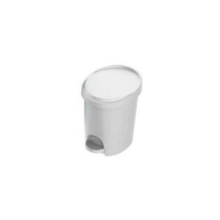 EDA - Poubelle à pédale - Stepy - 6 L - blanc