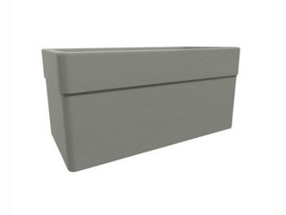 Jardinière rectangulaire Carel taupe 78 x 39 x 39 cm - 63 L - Eda