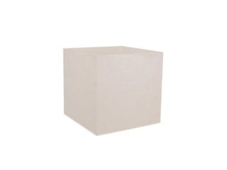 Jardinière carrée Volcania effet pierre 39,5 x 39,5 x 43,5 cm - 31 L - Beige calcaire - Eda