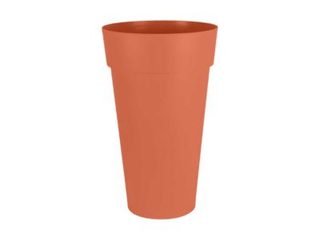 Pot de fleur rond Toscane diamètre 48 x H.80 cm - Orange terre battue - Eda