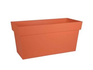 Jardinière Muret Toscane 79 x 36 x 39 cm - Orange terre battue - Eda