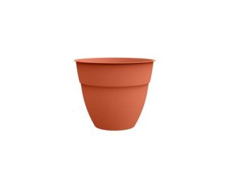 Pot  de fleur rond Osaka diamètre 40 x H.34,3 cm Orange terre battue - Eda