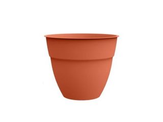 Pot de fleur rond Osaka diamètre 50 x H.42,9 cm Orange terre battue - Eda